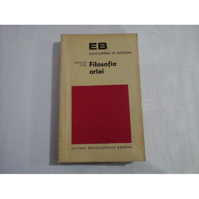     FILOSOFIA  ARTEI  -  Hippolyte  TAINE 